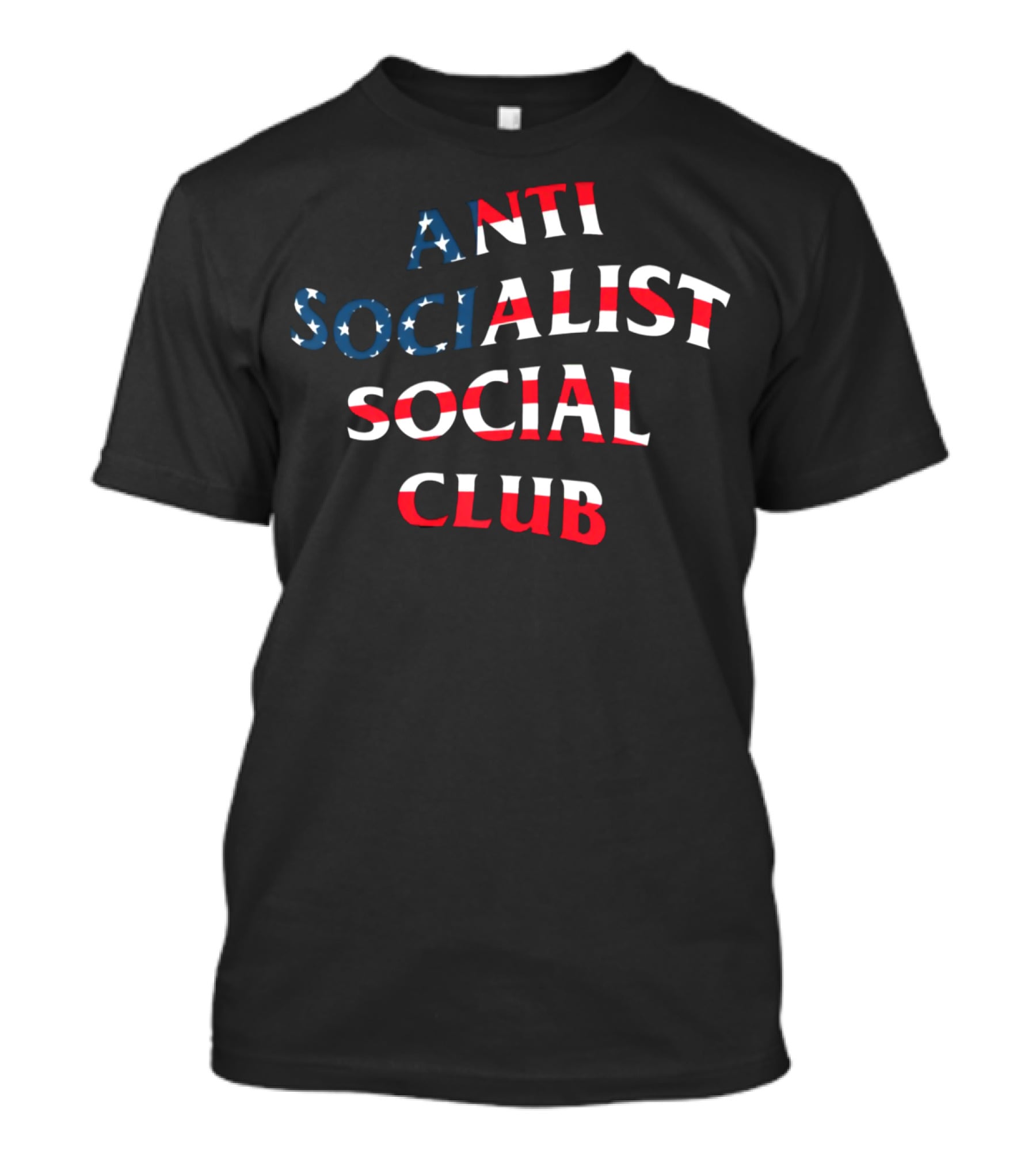 Anti Socialist Social Club American Flag Colors T-Shirt