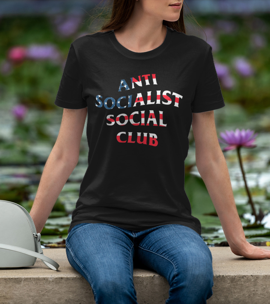 Anti Socialist Social Club American Flag Colors T-Shirt