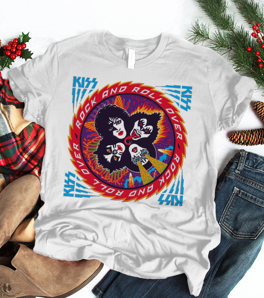 KISS Rock And Roll Over Vintage Album Cover T-Shirt