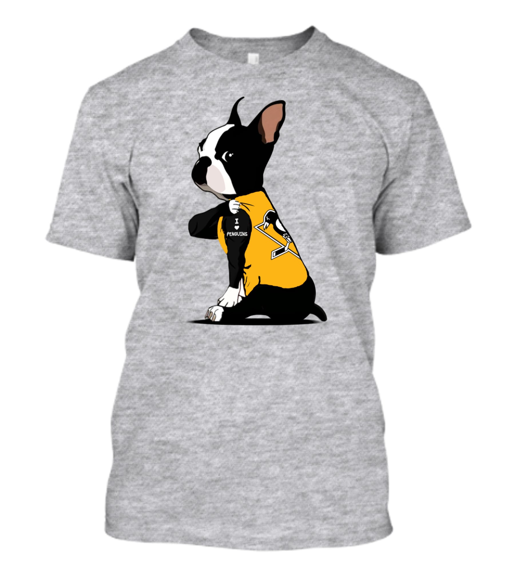 Pittsburgh Penguins Bulldog Hockey Fan Love T-Shirt