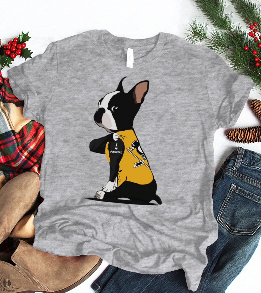 Pittsburgh Penguins Bulldog Hockey Fan Love T-Shirt