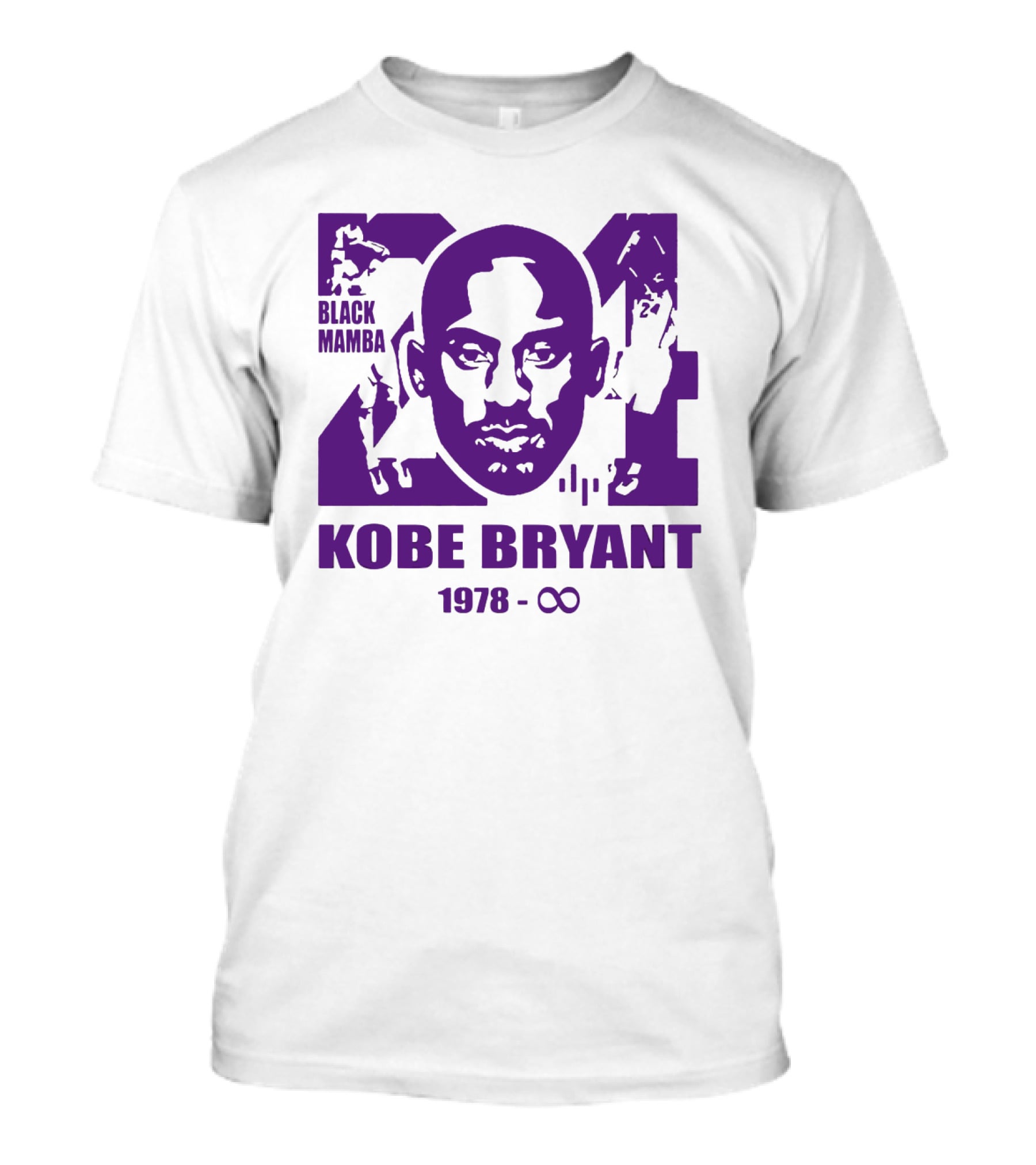 Kobe Bryant Black Mamba Legend Never Die 1978 Infinity T-Shirt