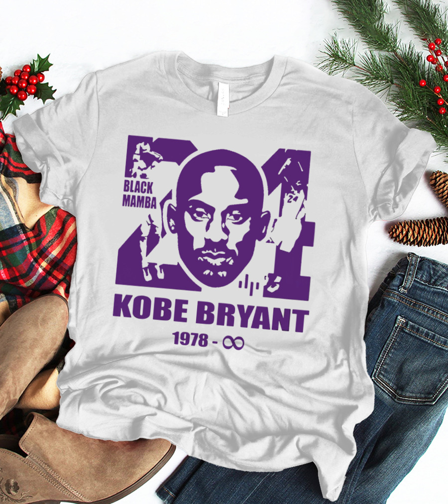 Kobe Bryant Black Mamba Legend Never Die 1978 Infinity T-Shirt