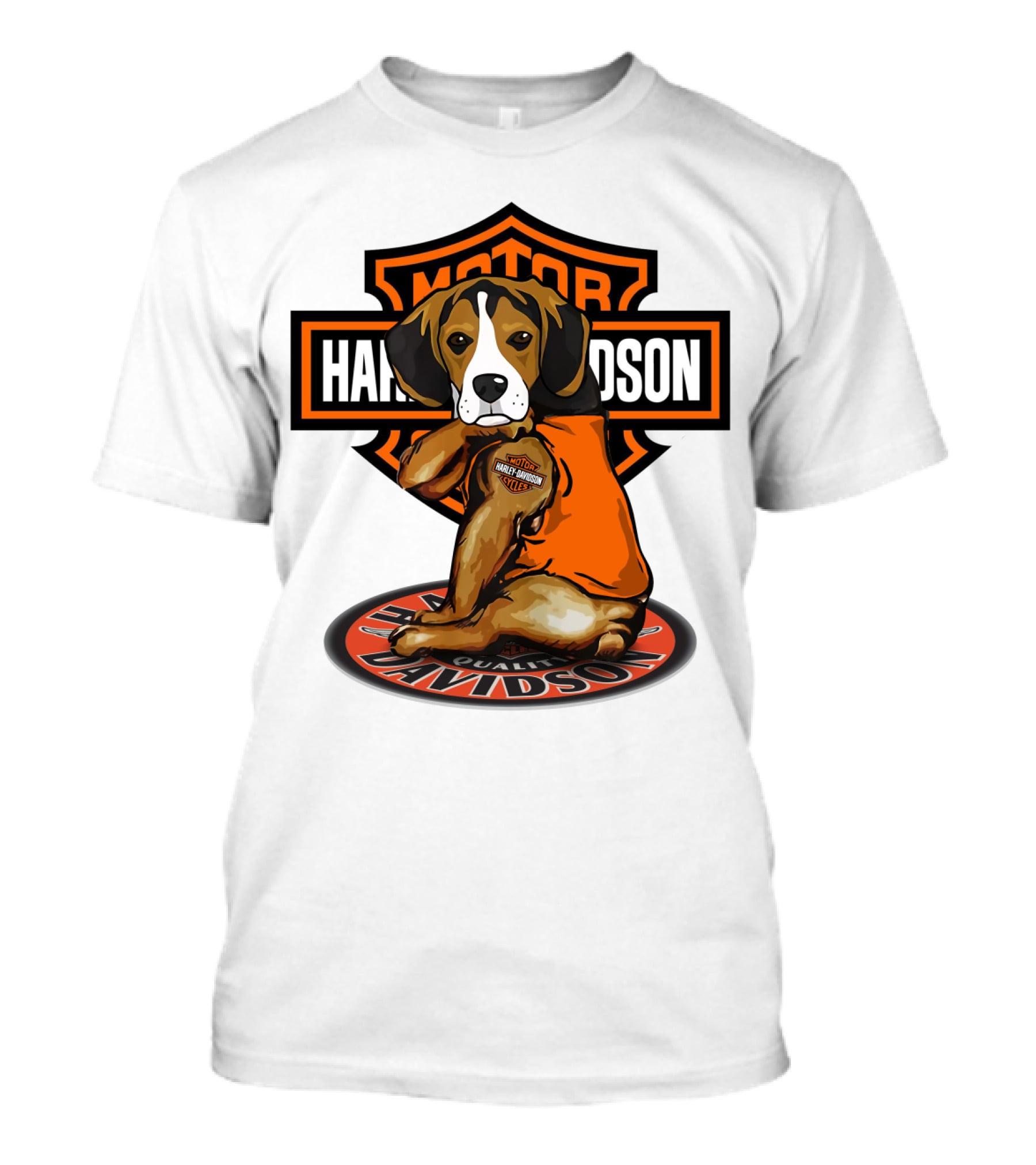 Harley Davidson Motor Beagle T-Shirt