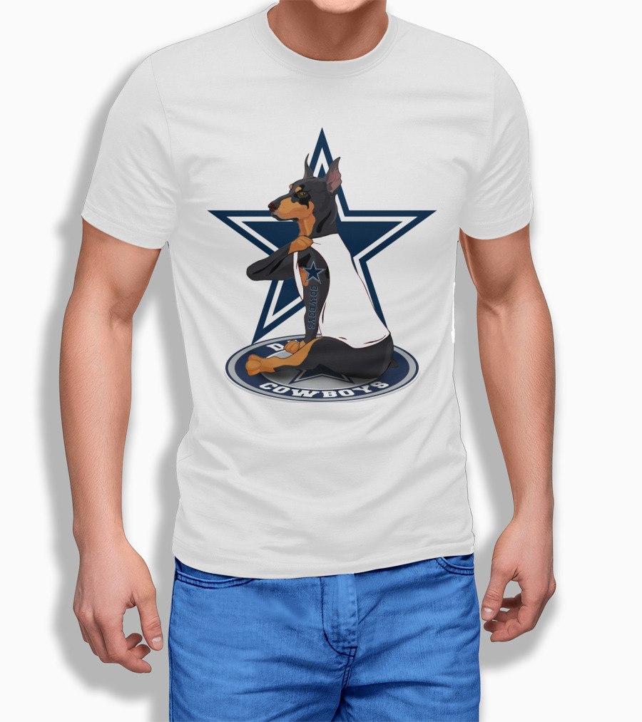 Dallas Cowboys Dobermann NFL Star T-Shirt