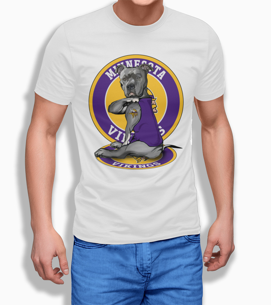 Minnesota Vikings Pitbull T-Shirt