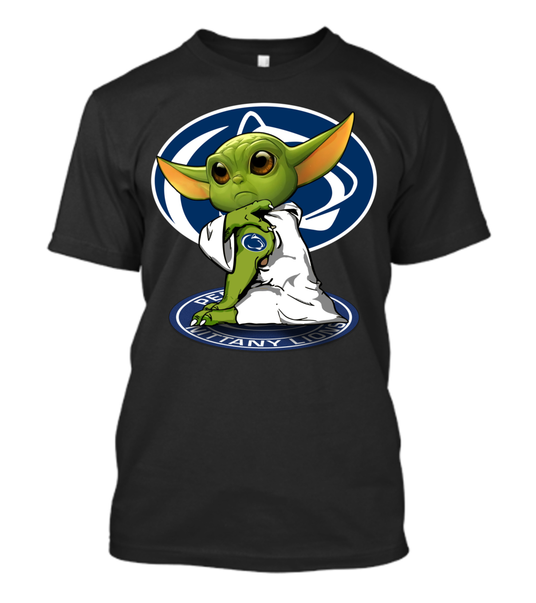 Penn State Nittany Lions Yoda With Team Logo And Jedi Robes T-Shirt