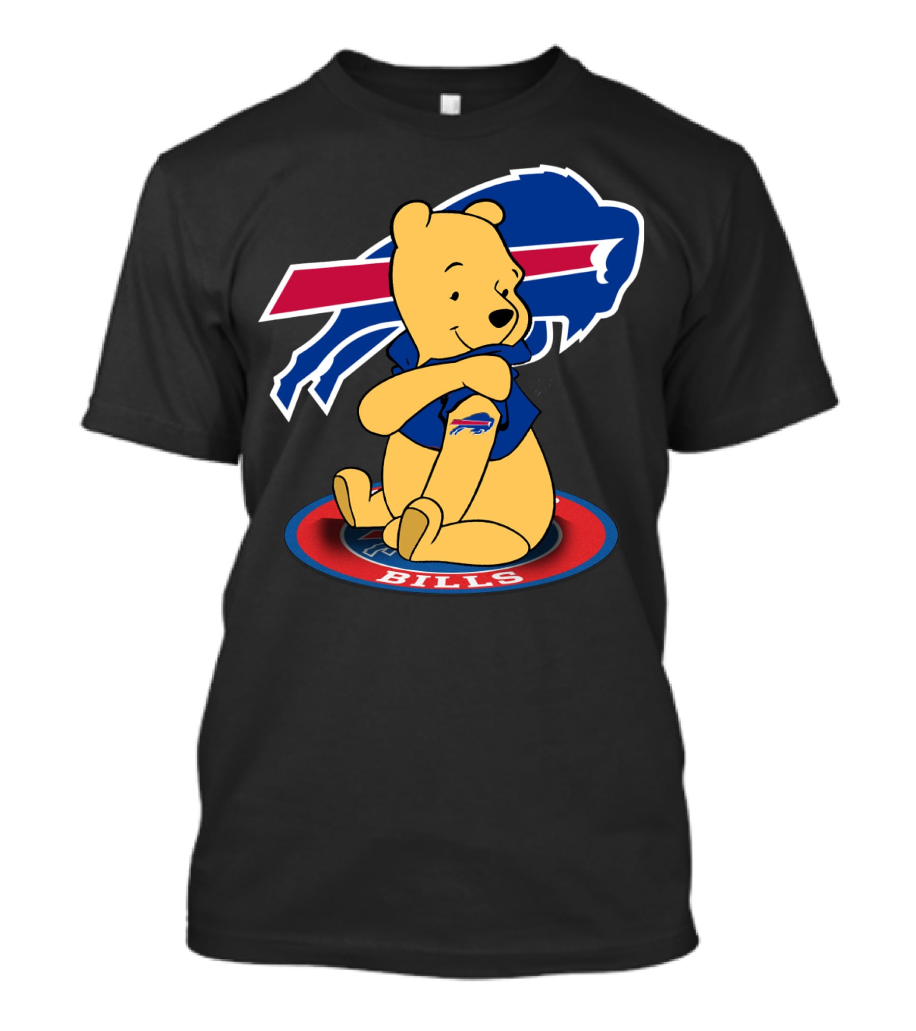 Buffalo Bills Winnie Pooh Mashup With Football T-Shirt
