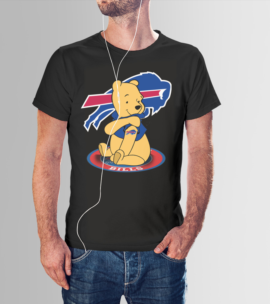 Buffalo Bills Winnie Pooh Mashup With Football T-Shirt