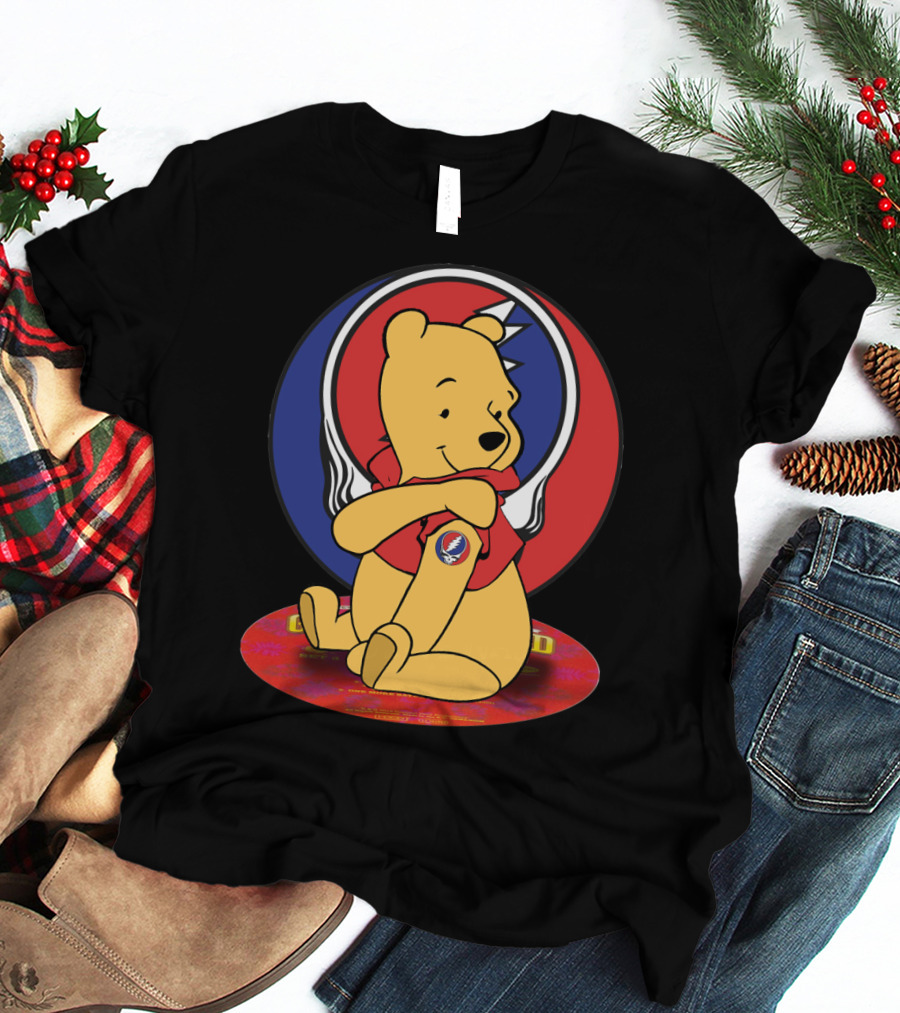 Winnie The Pooh Grateful Dead Steal Your Face T-Shirt