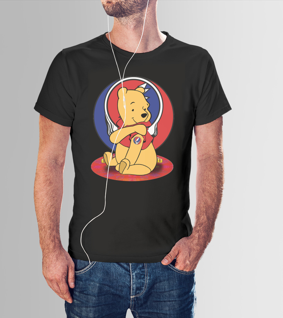 Winnie The Pooh Grateful Dead Steal Your Face T-Shirt