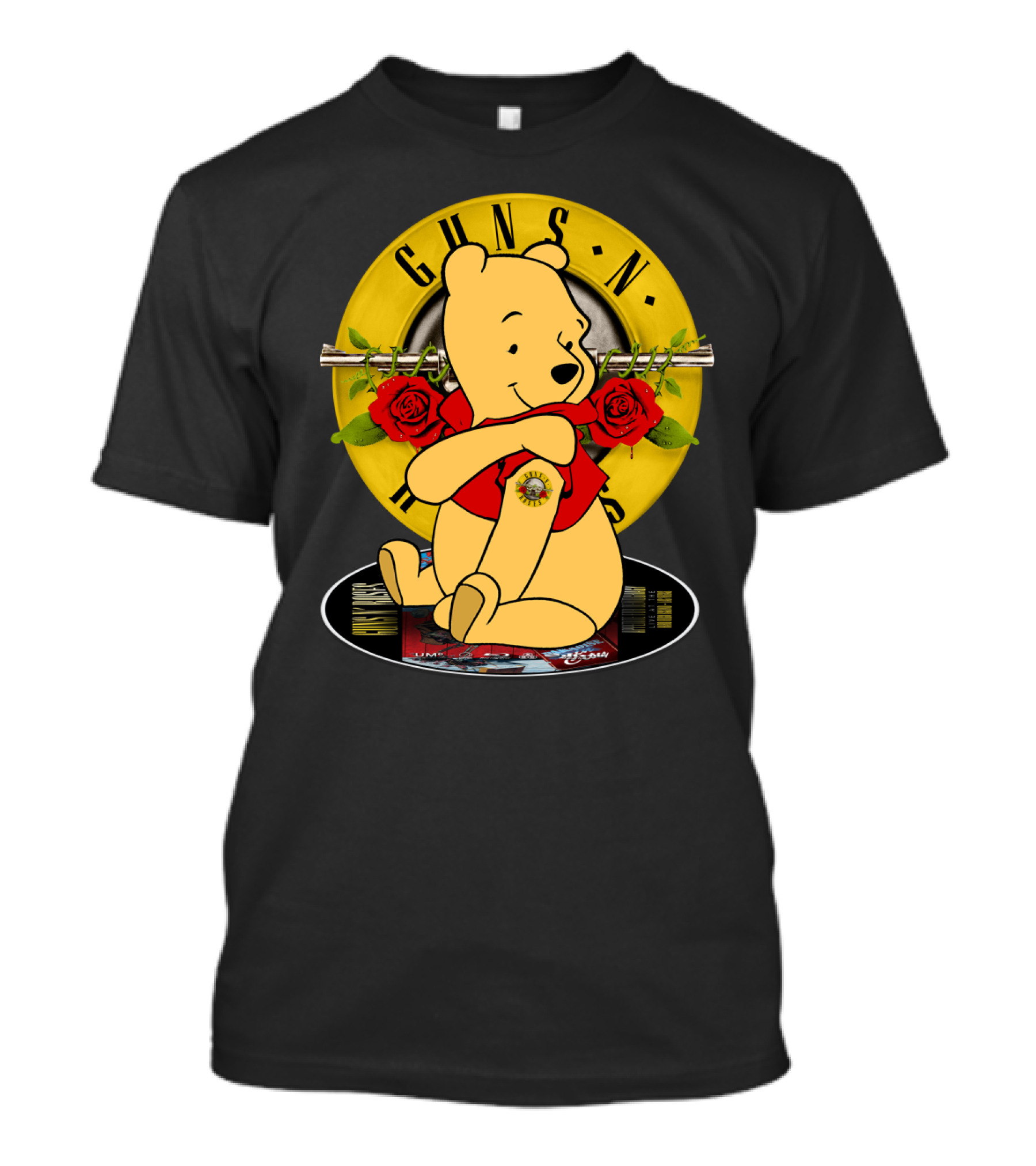 Guns N’ Roses Pooh Bear Mashup T-Shirt