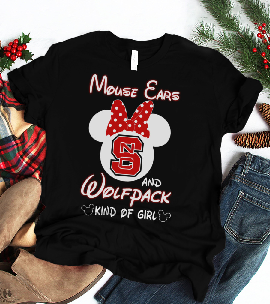 Mouse Ears And Wolfpack Kind Of Girl Nc S T-Shirt