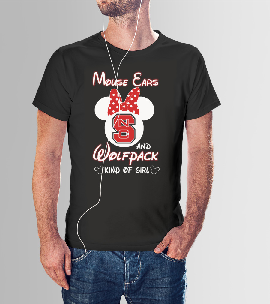 Mouse Ears And Wolfpack Kind Of Girl Nc S T-Shirt