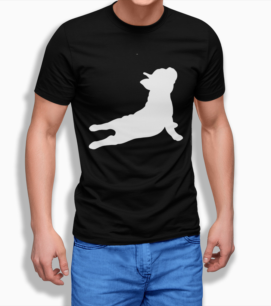 Funny French Bulldog Yoga Pose Cute French Bulldog T-Shirt