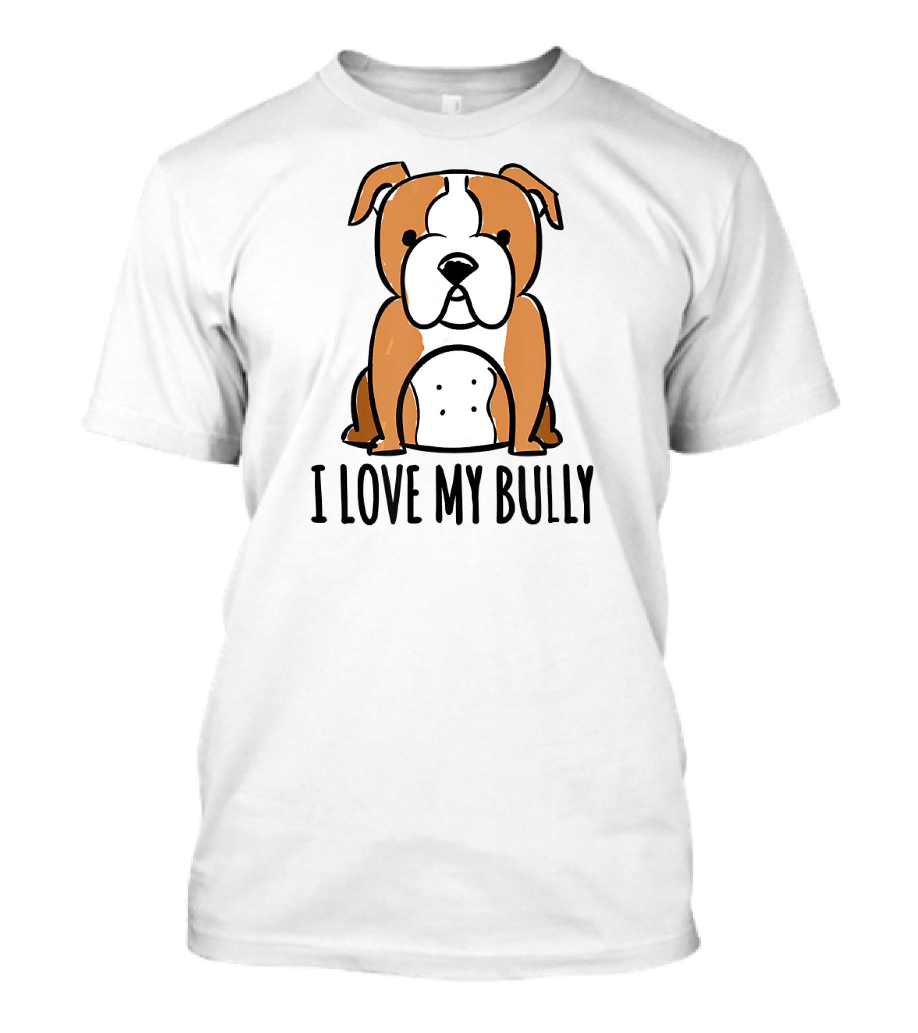 I Love My Bully English Bulldog T-Shirt