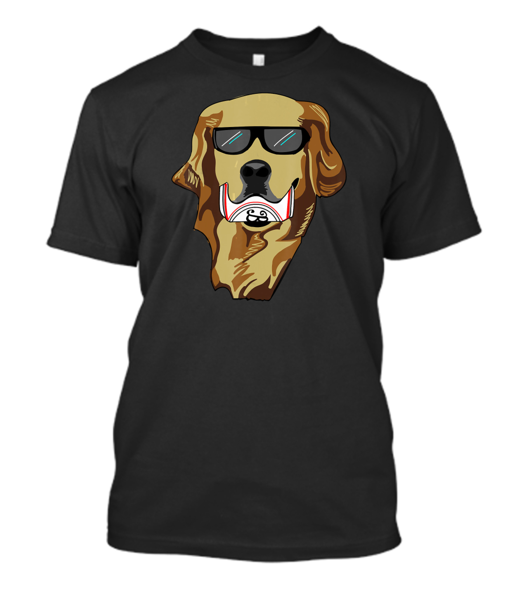 Golden Retriever Wearing Sunglasses Holding Beer Can T-Shirt
