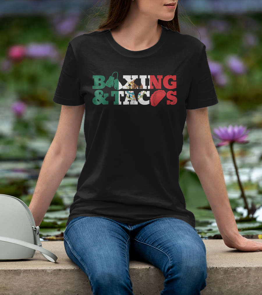Boxing And Tacos Mexico Mexican Funny T-Shirt