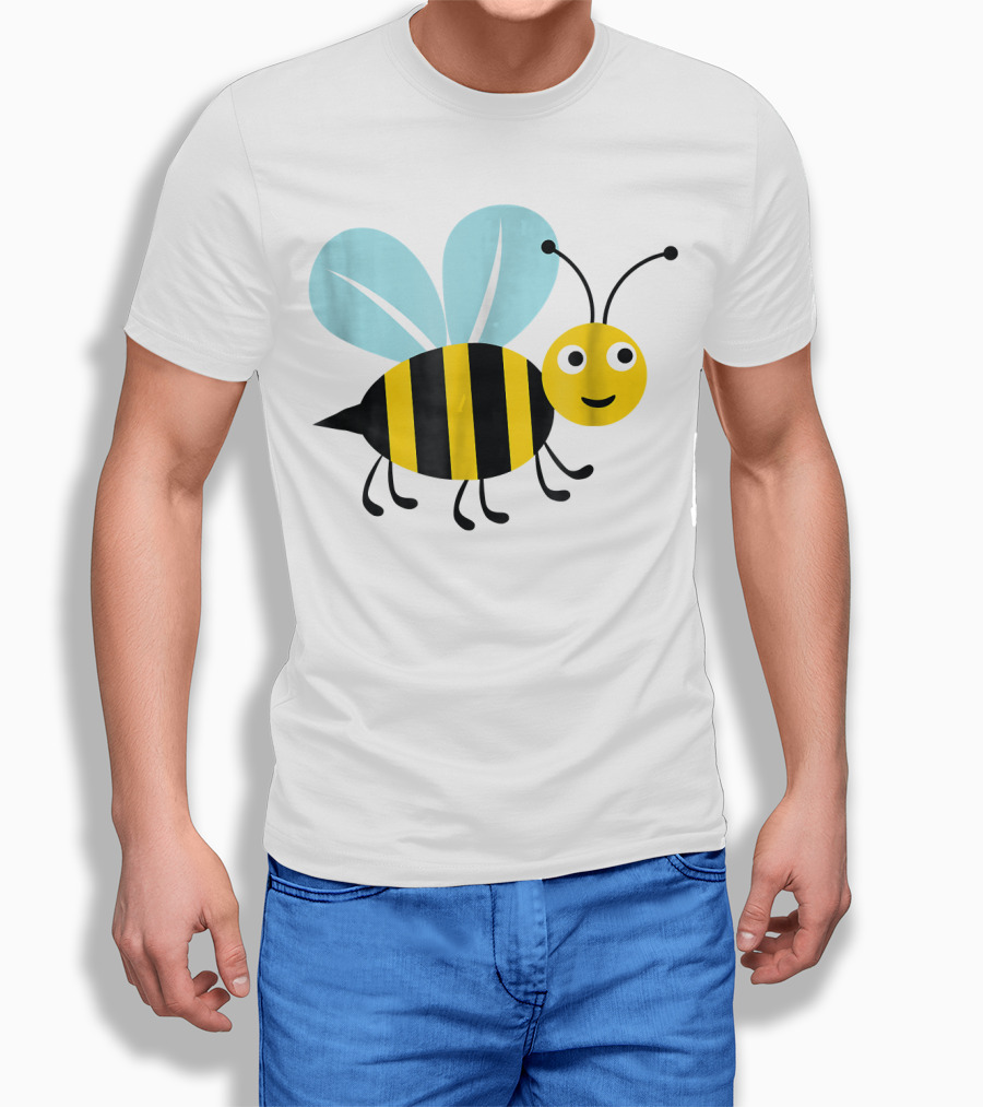 Happy Honey Bee Cute Cartoon T-Shirt