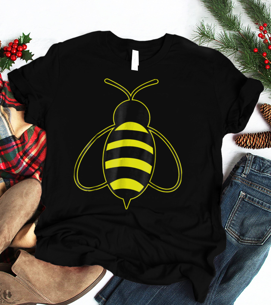Honey Bumblebee Striped Yellow Black Bee T-Shirt