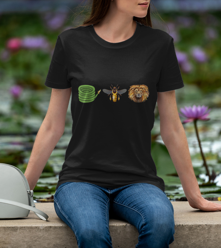 Hose Bee Lion Mane Emoji Sequence T-Shirt