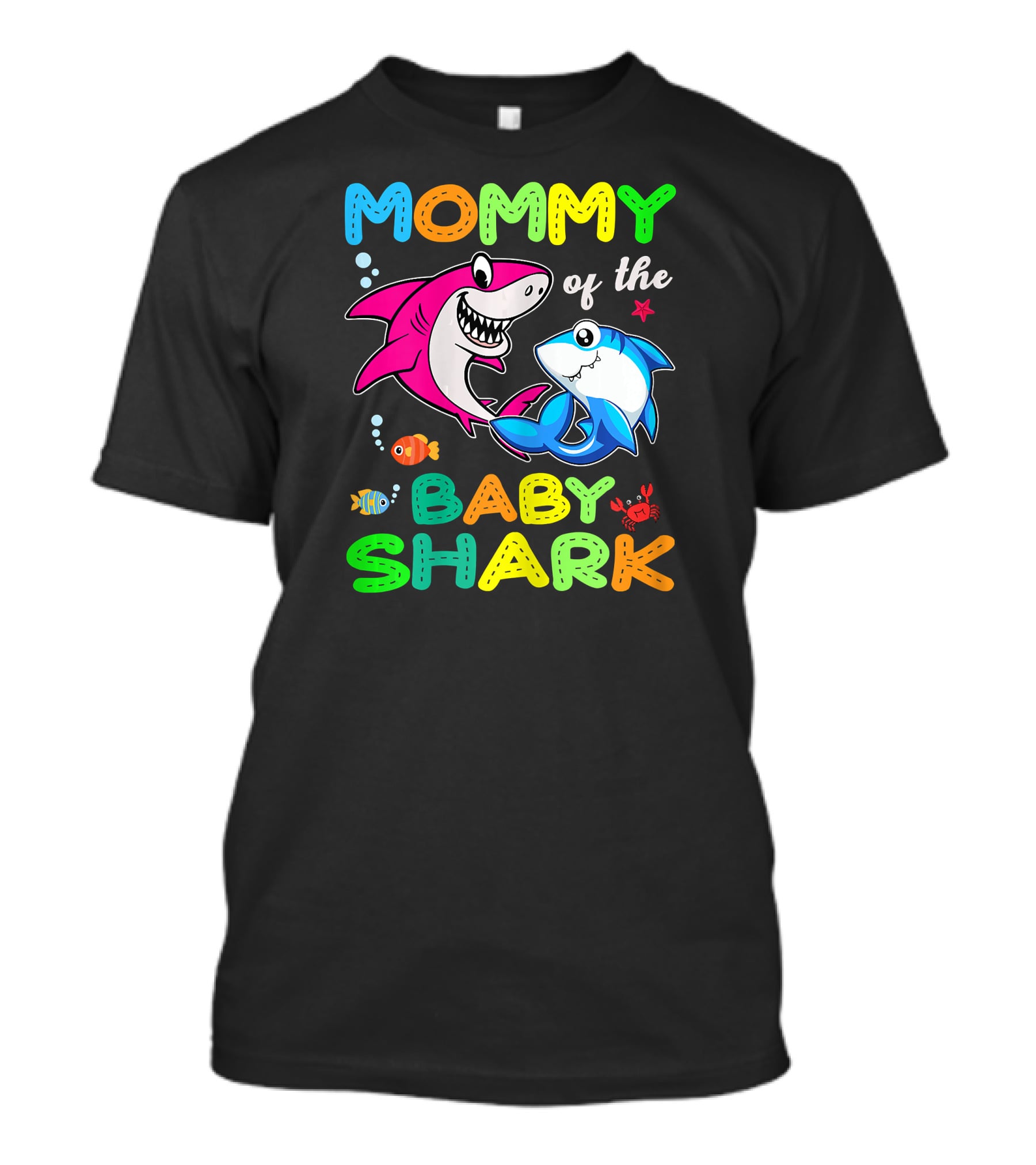 Mommy Of The Baby Shark Funny Birthday Family T-Shirt