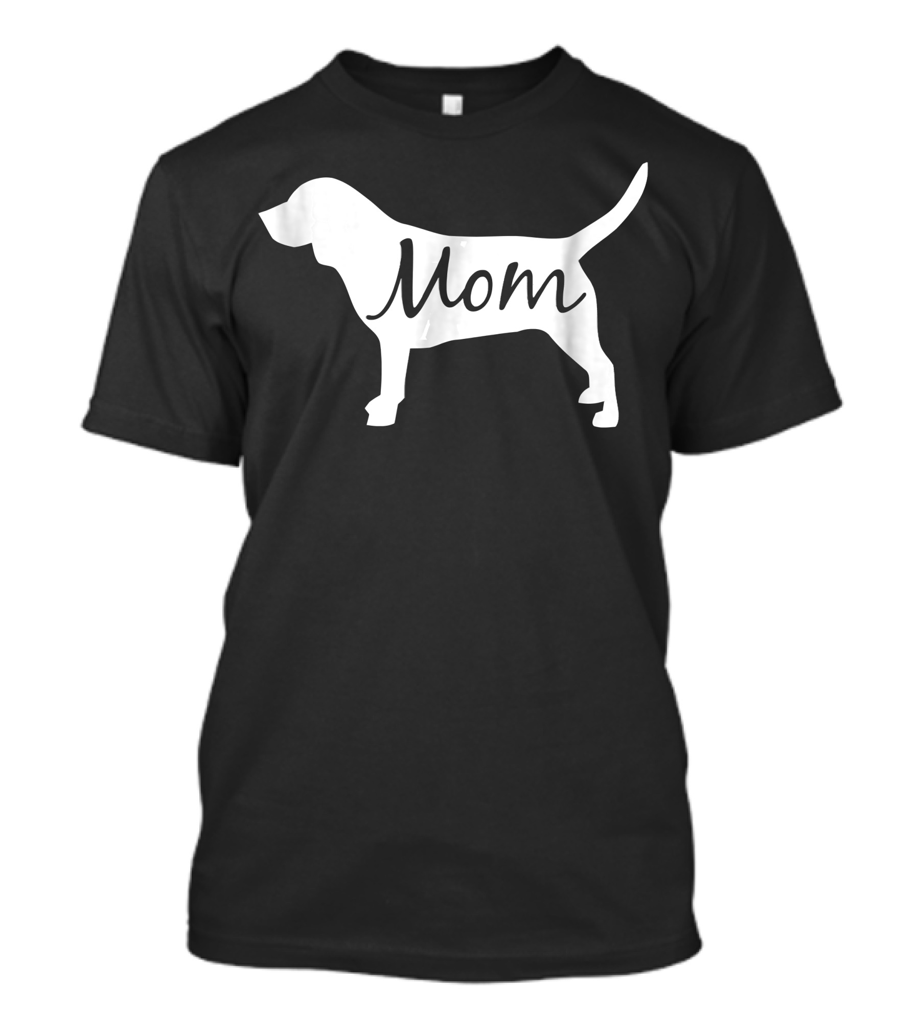 Beagle Silhouette Mom T-Shirt