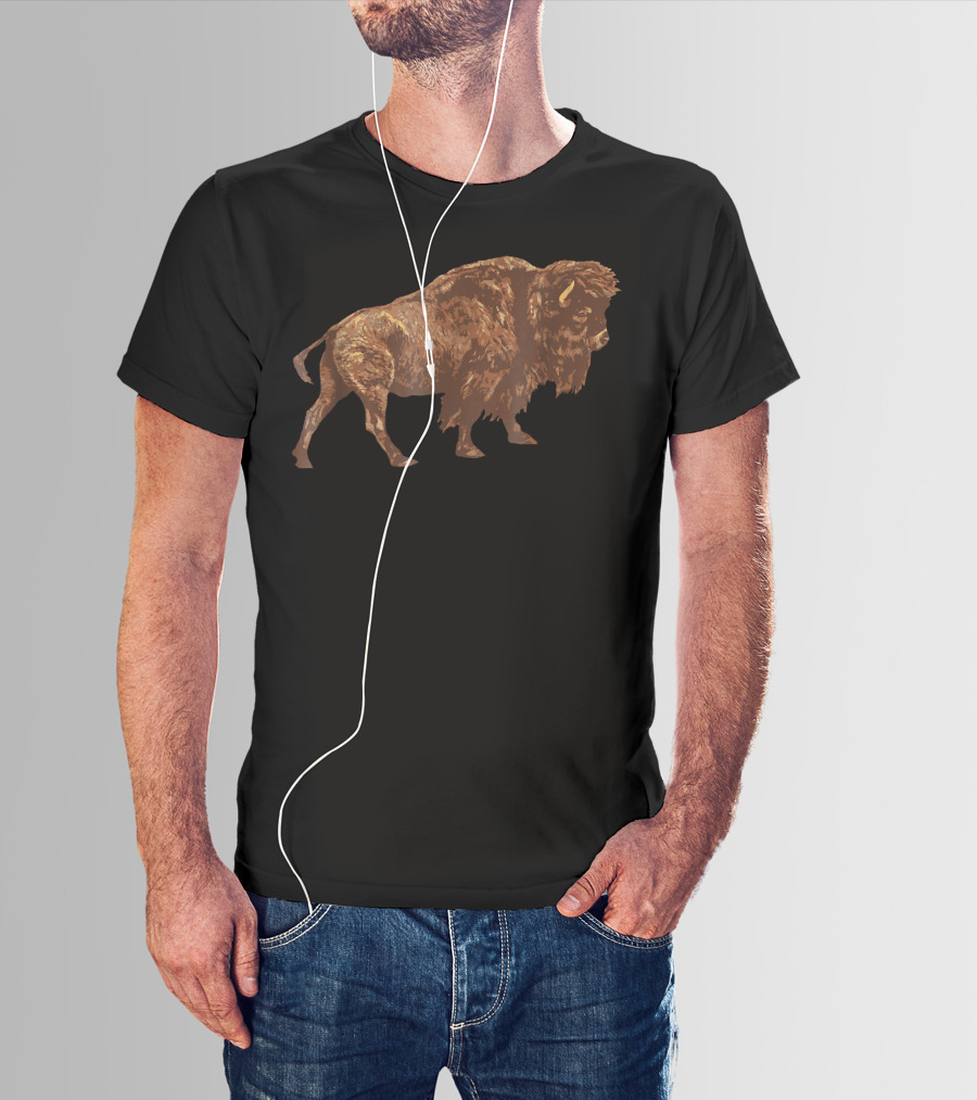 Vintage American Buffalo Bison Explorer T-Shirt