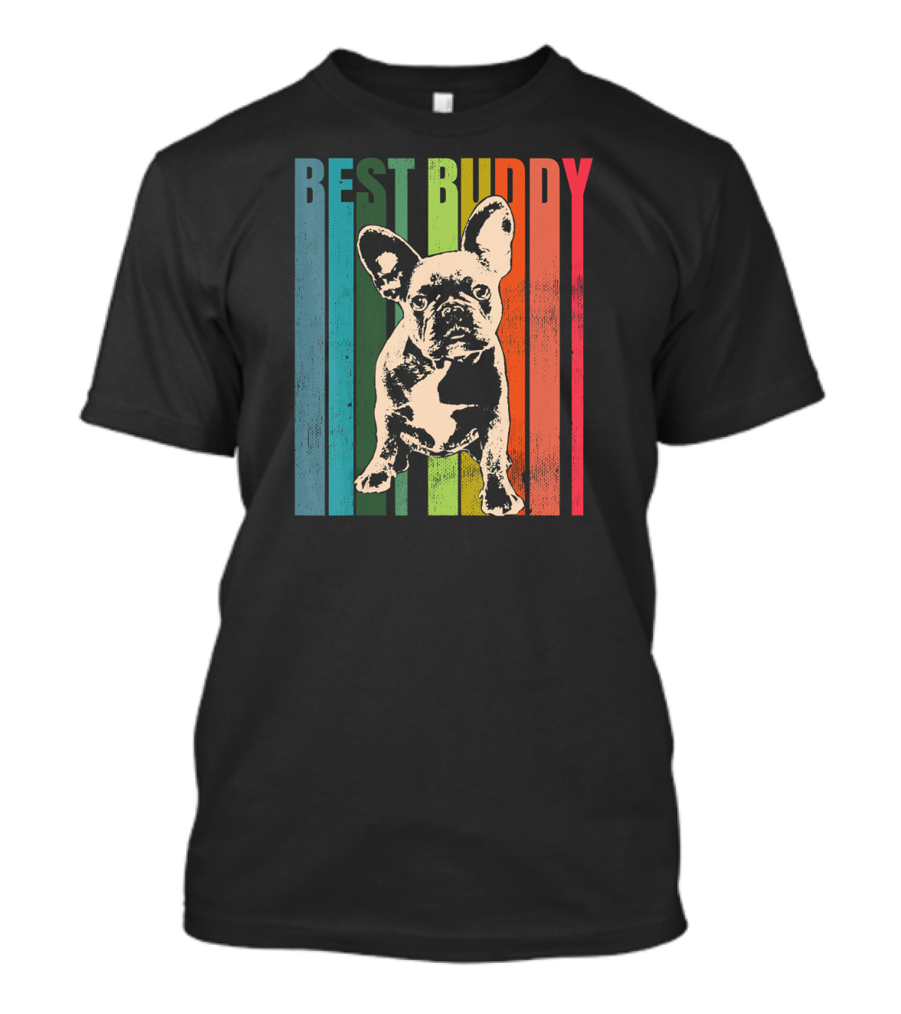 Best Buddy Vintage French Bulldog T-Shirt