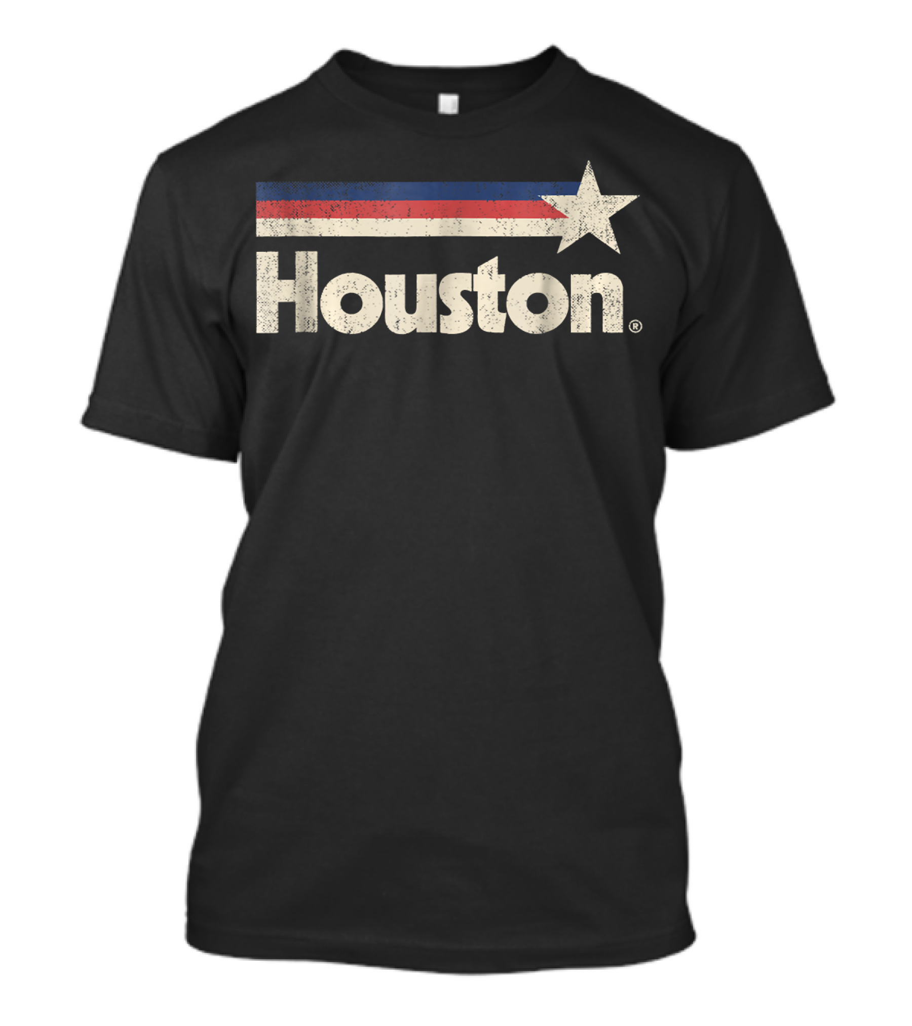 Houston Vintage Distressed Texas Star T-Shirt