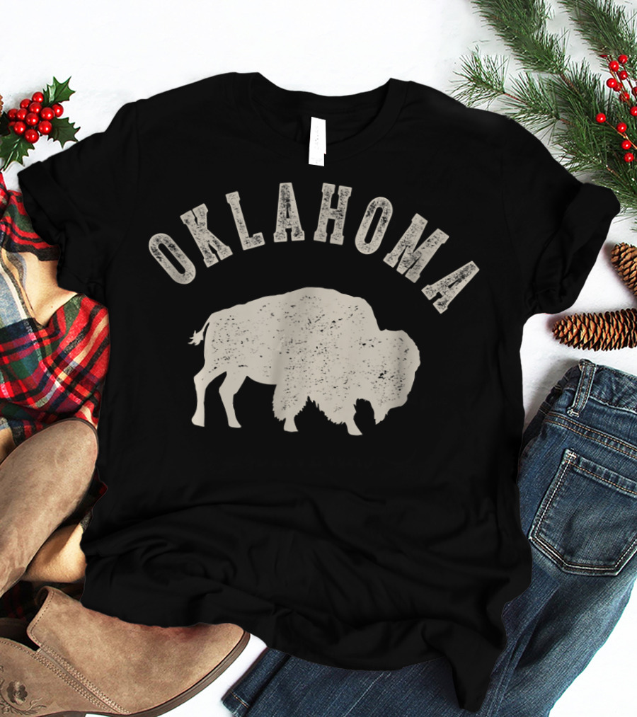 Oklahoma Vintage Bison T-Shirt