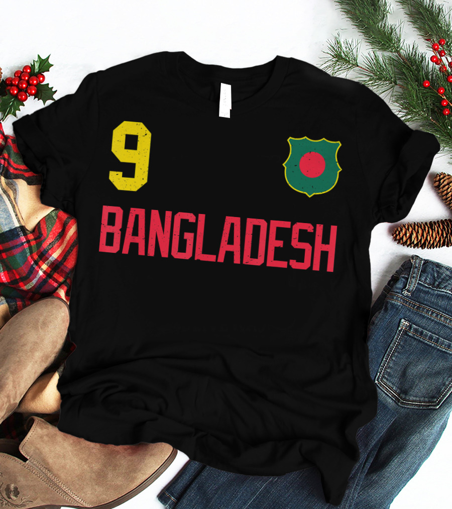 9 Bangladesh Football Soccer Cricket T-Shirt
