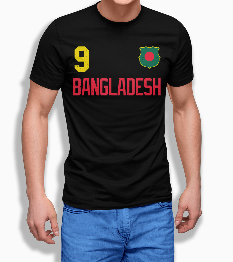 9 Bangladesh Football Soccer Cricket T-Shirt