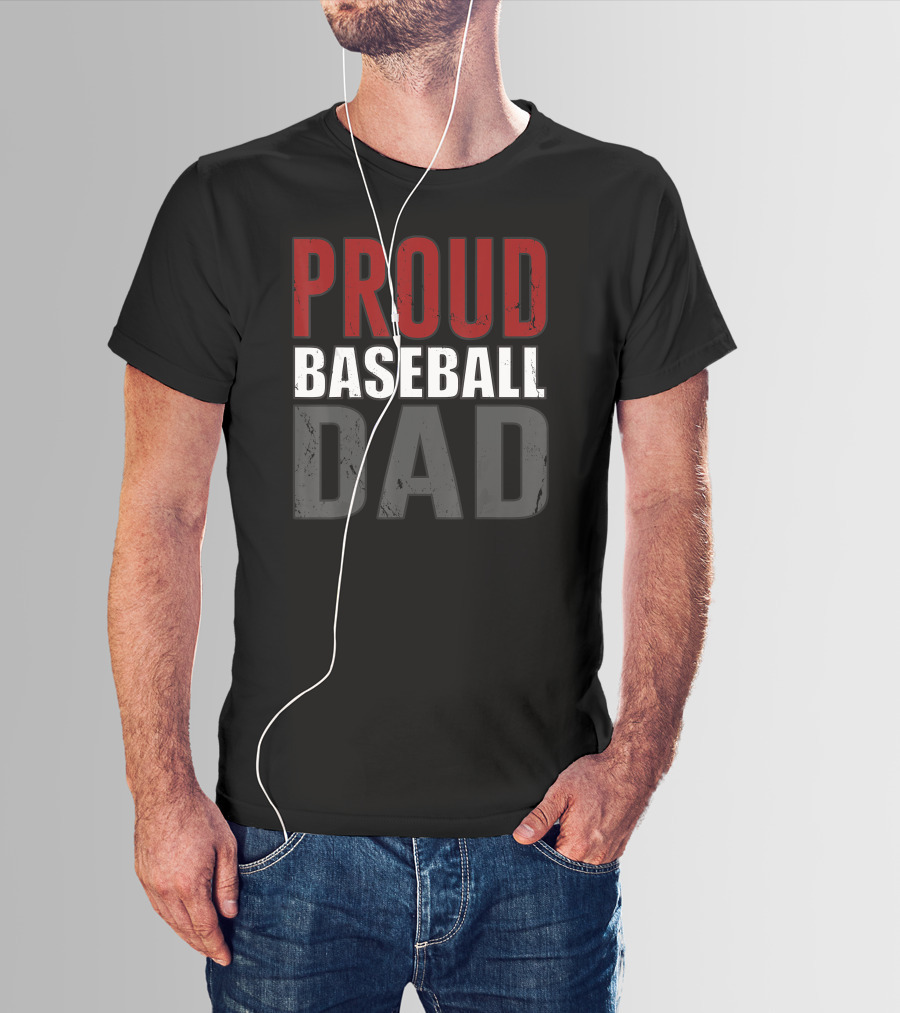 Proud Baseball Dad Awesome T-Shirt