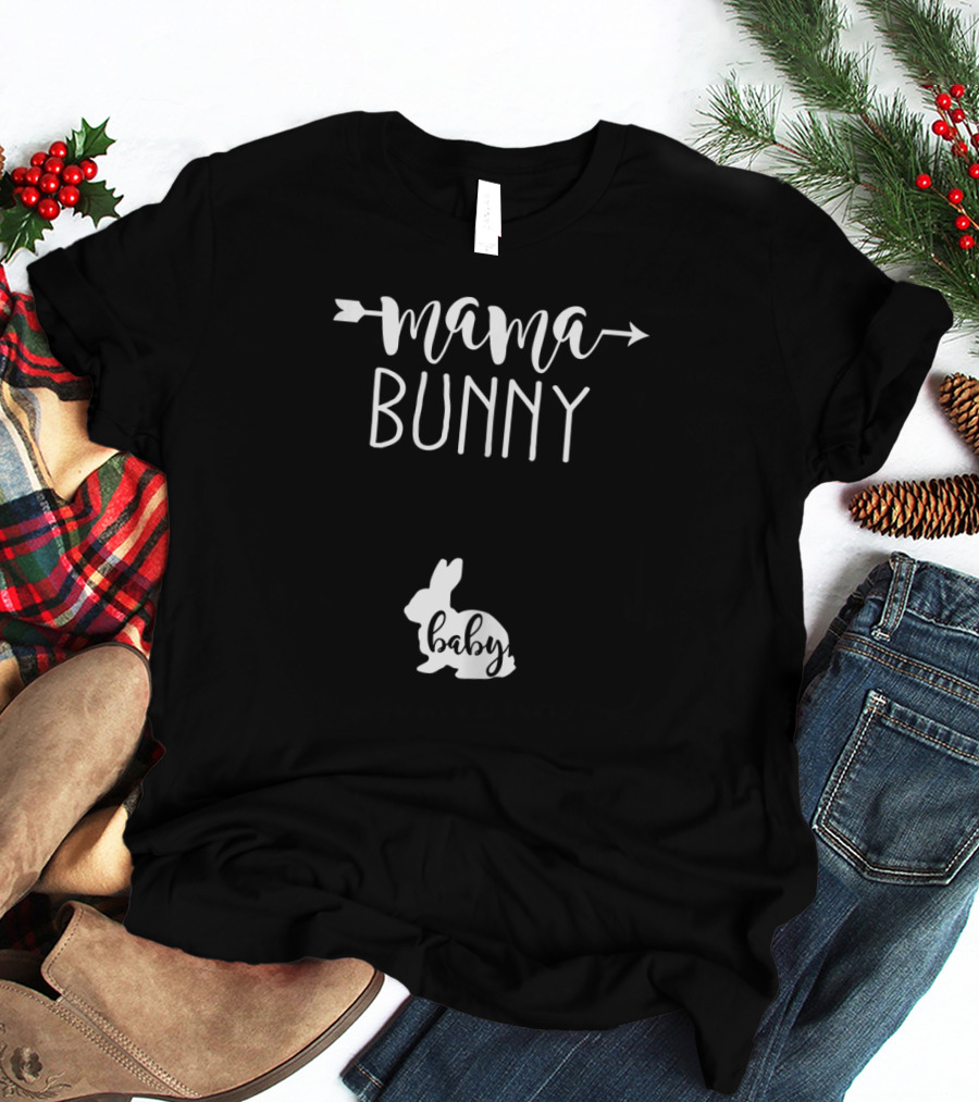 Mama Bunny Baby Easter Pregnancy T-Shirt