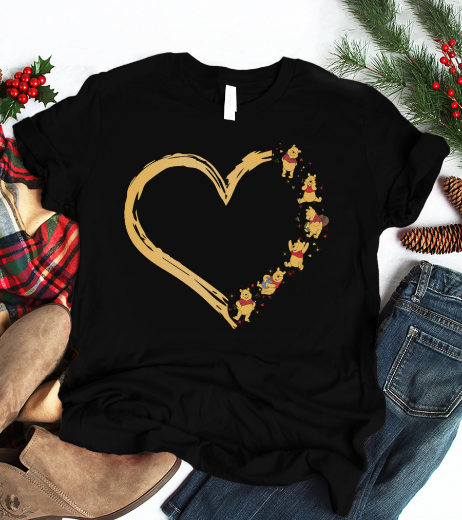 Winnie The Pooh Heart-Shaped Moments Of Love And Friendship T-Shirt