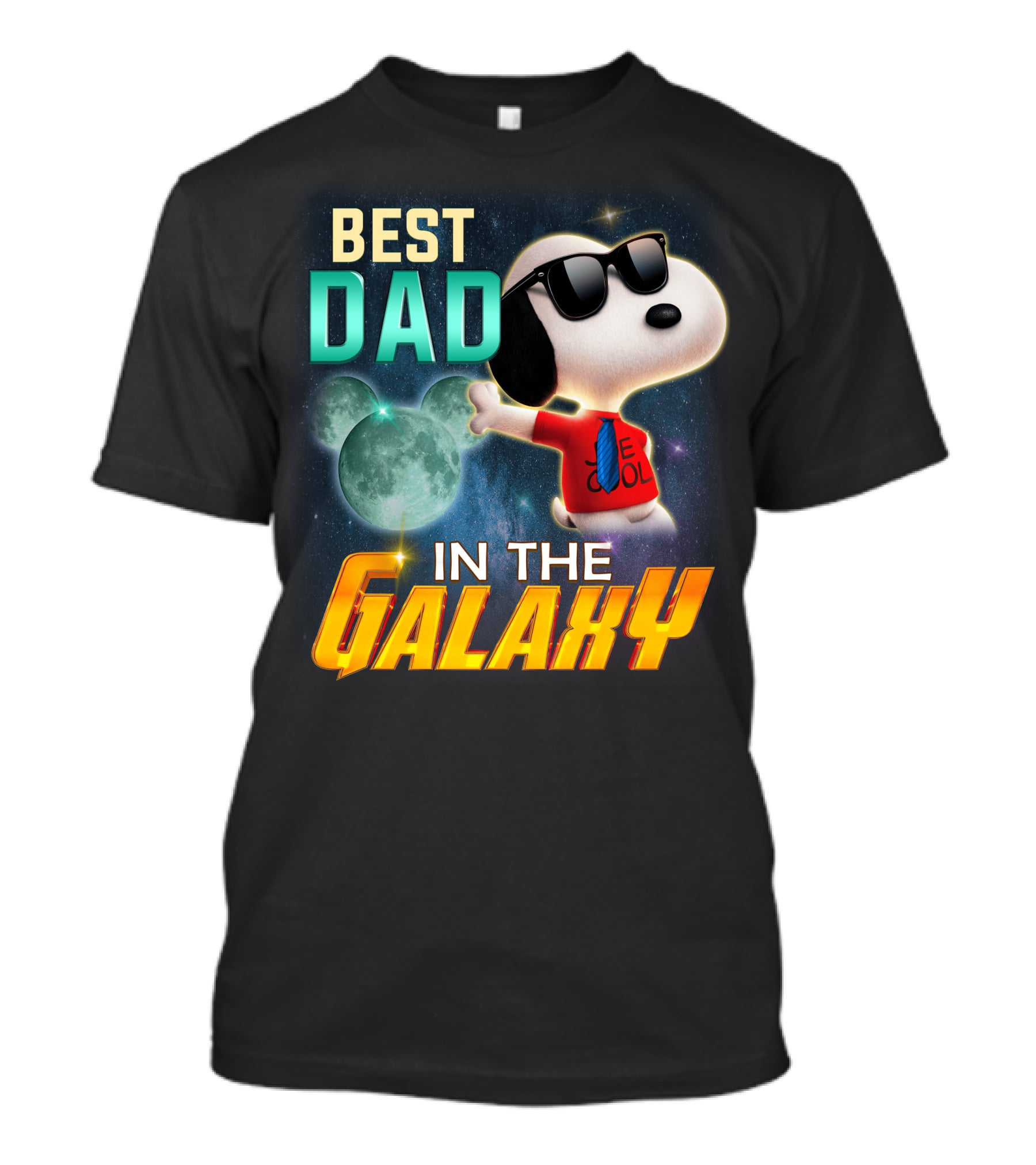 BEST DAD IN THE GALAXY SNOOPY E COOL T-Shirt