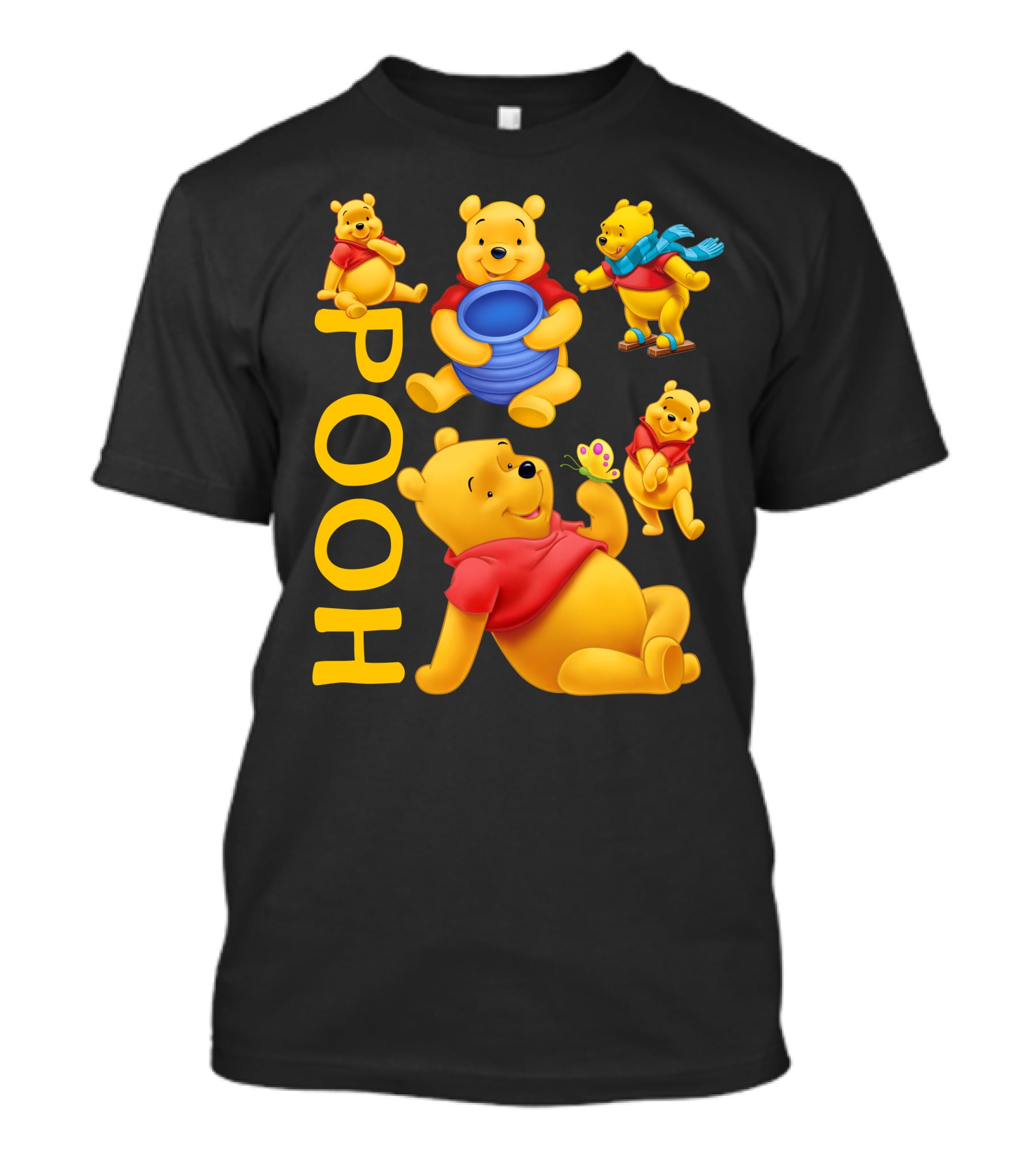Pooh Bear Red Shirt Honey Fun T-Shirt