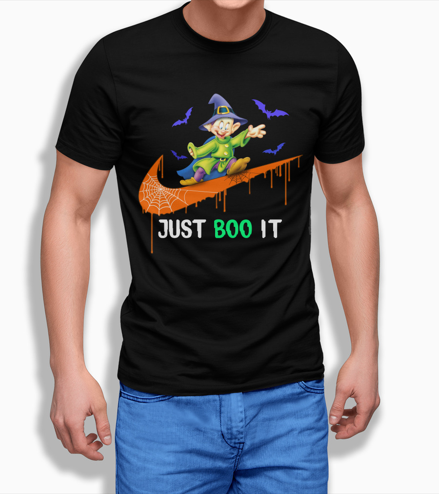Just Boo It Dopey Halloween Bats Nike Swoosh T-Shirt