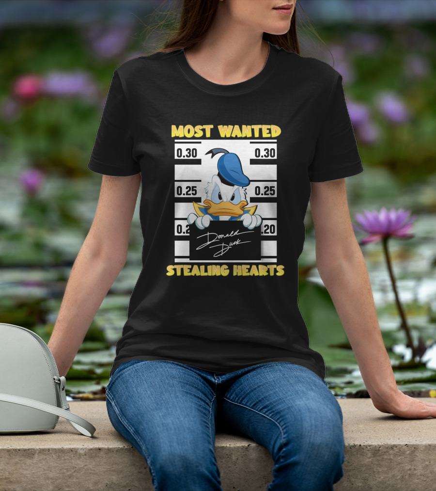 Most Wanted Donald Duck Stealing Hearts T-Shirt