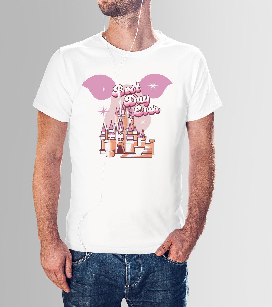 Best Day Ever Piglet Ears Castle Magic Stars T-Shirt