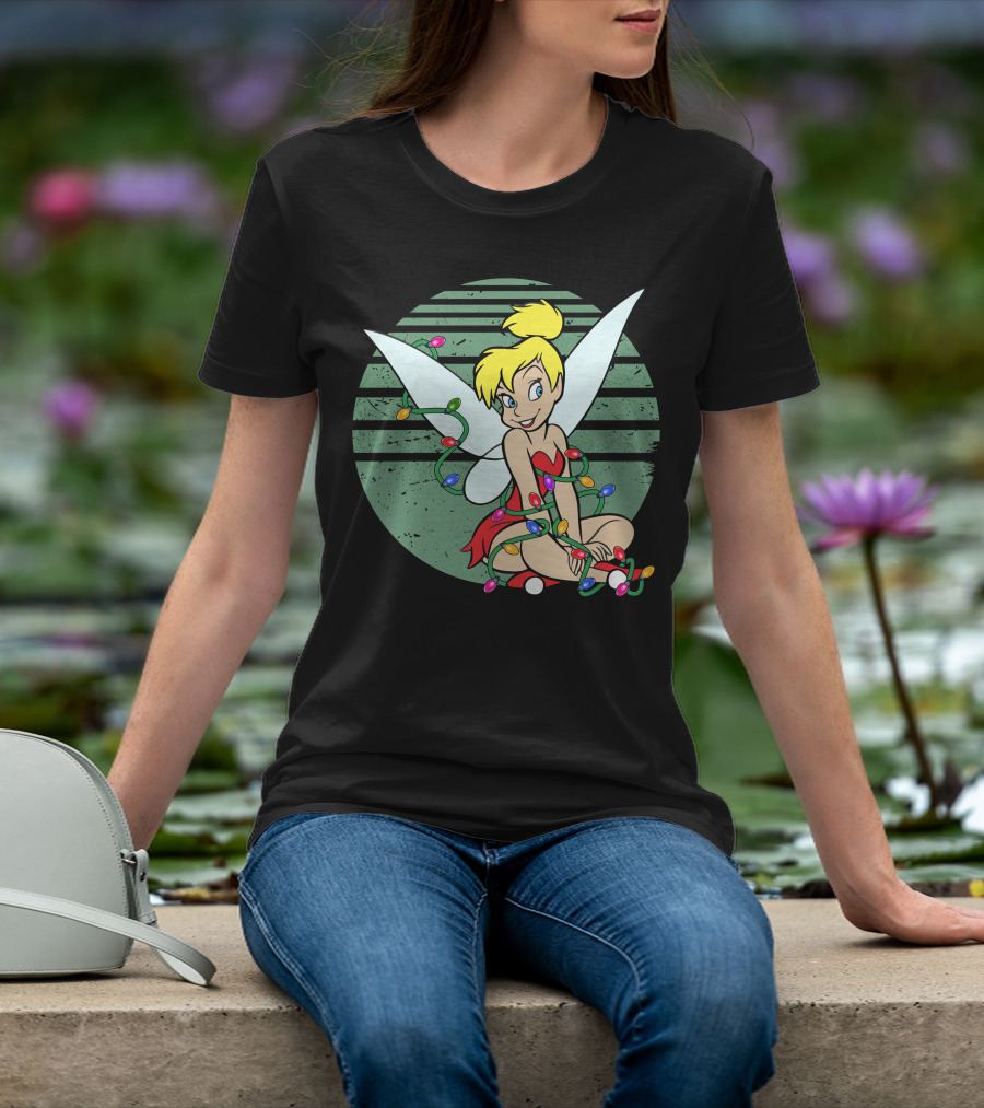Tinkerbell Christmas Lights Fairy Wings Magic T-Shirt