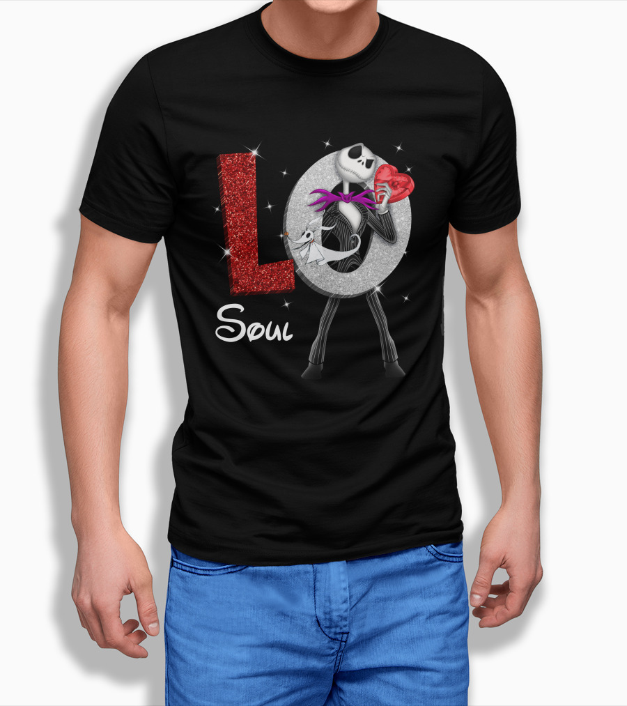 Soul Love Jack Skellington Zero Heart T-Shirt