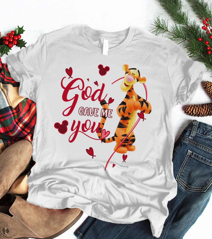 God Gave Me You Tigger Hearts Disney T-Shirt