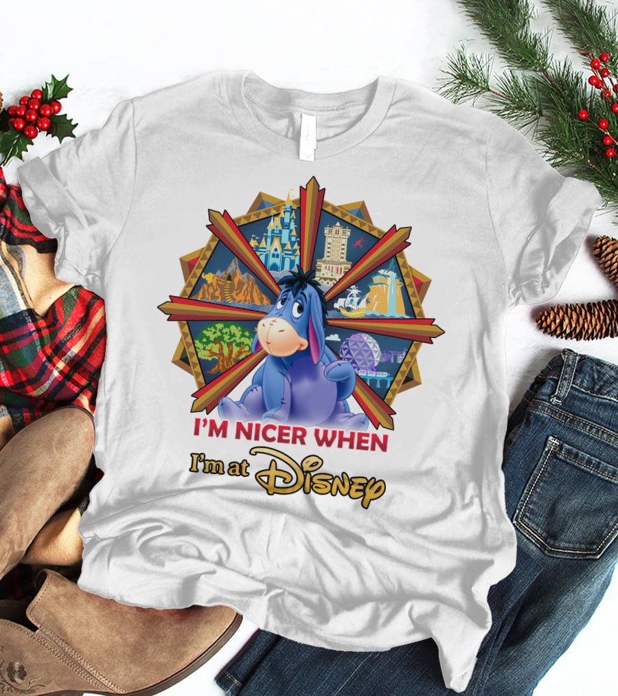I'm Nicer When I'm At Disney Eeyore T-Shirt
