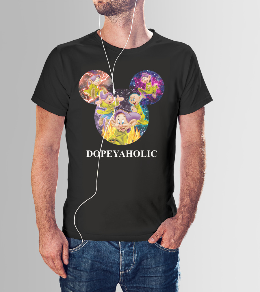 Dopeyaholic Mickey Mouse Ears Multiverse Dopey Wonderland T-Shirt