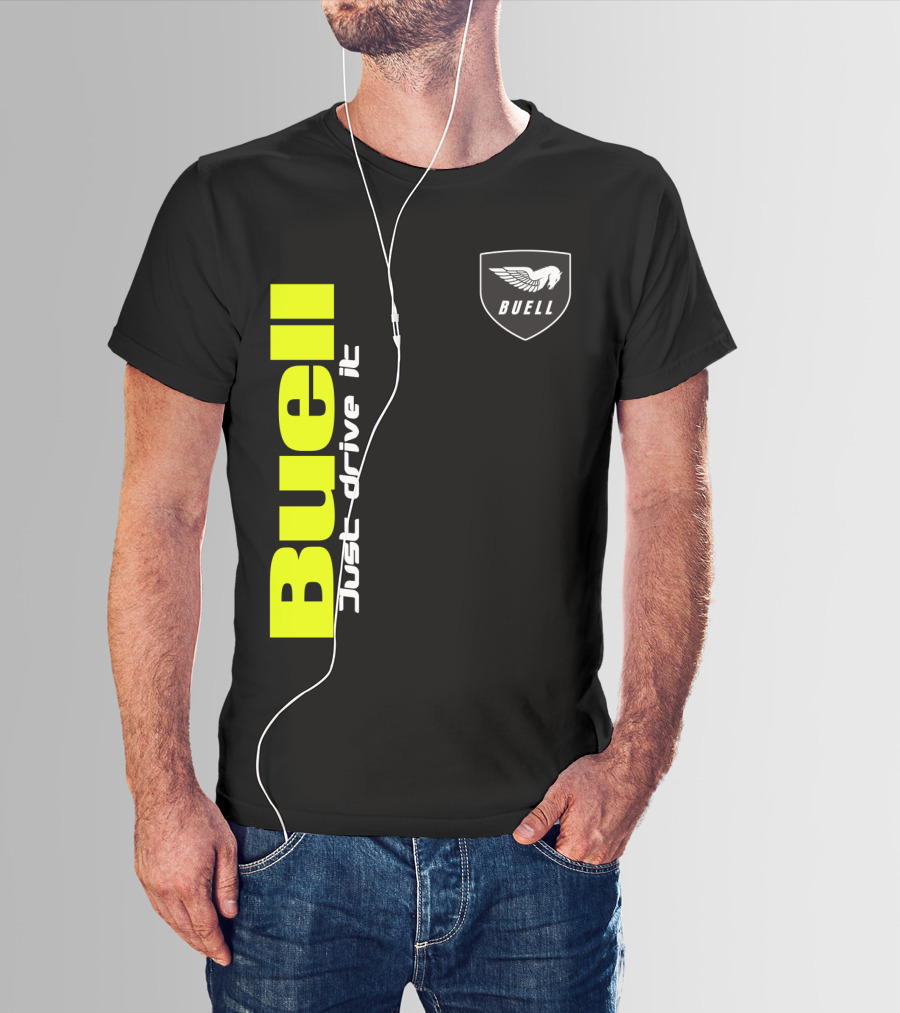 Buell Just Drive It Winged T-Shirt