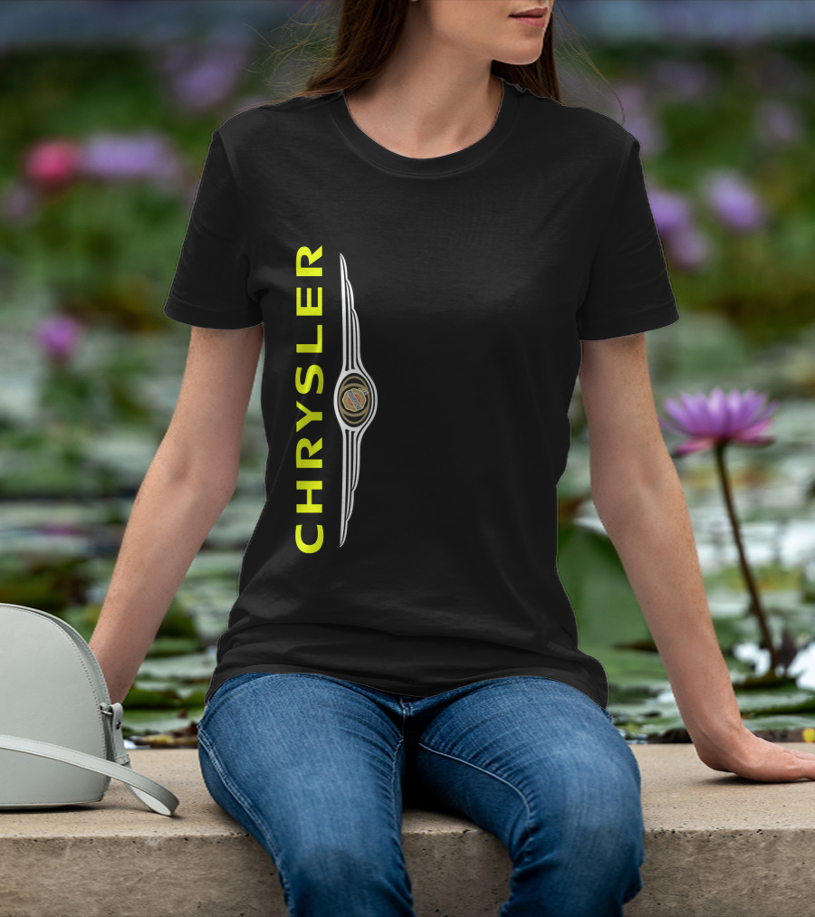 CHRYSLER Vintage Logo Icon Vertical Alignment T-Shirt