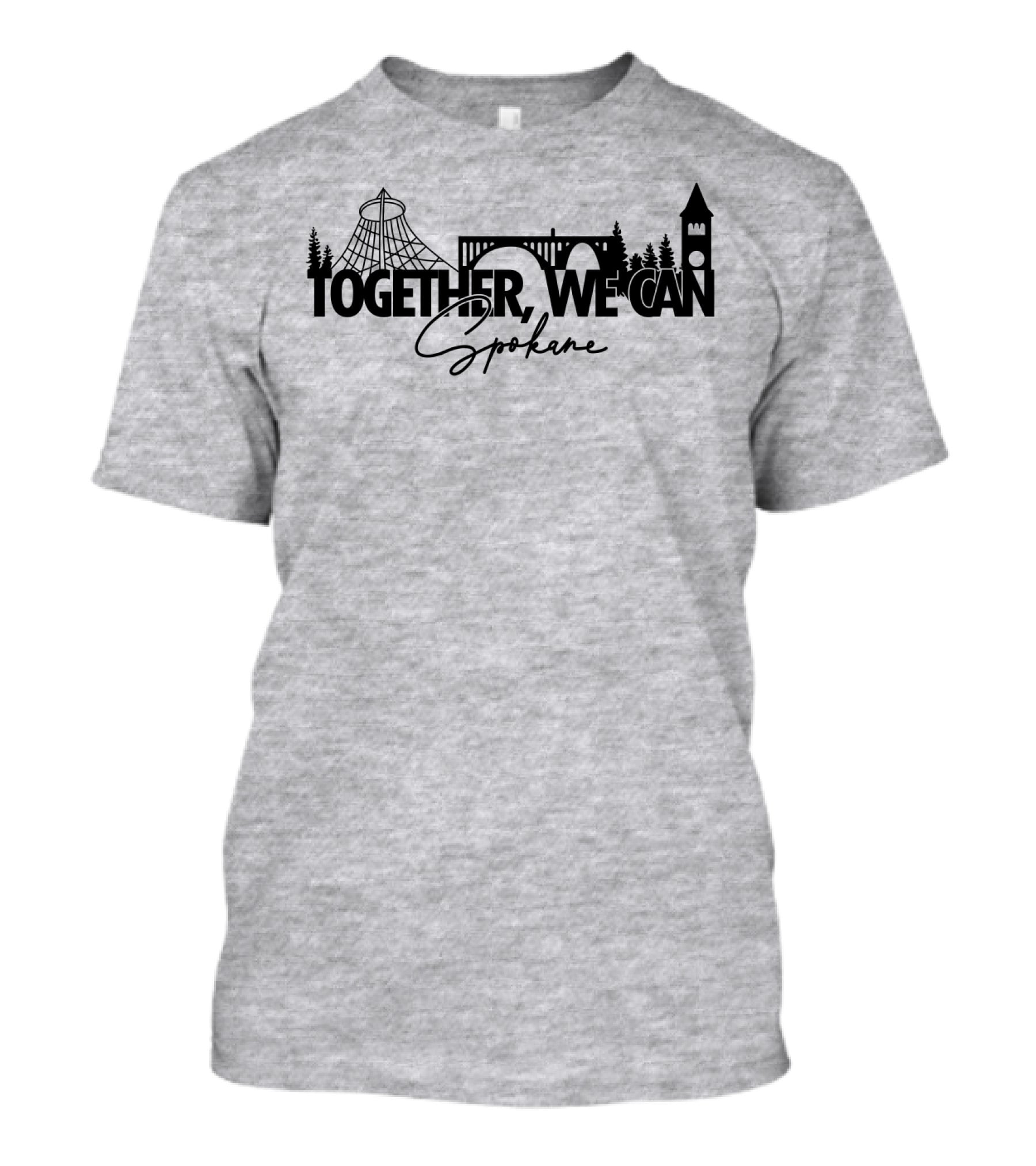 Together We Can Spokane Landmarks Collaboration T-Shirt
