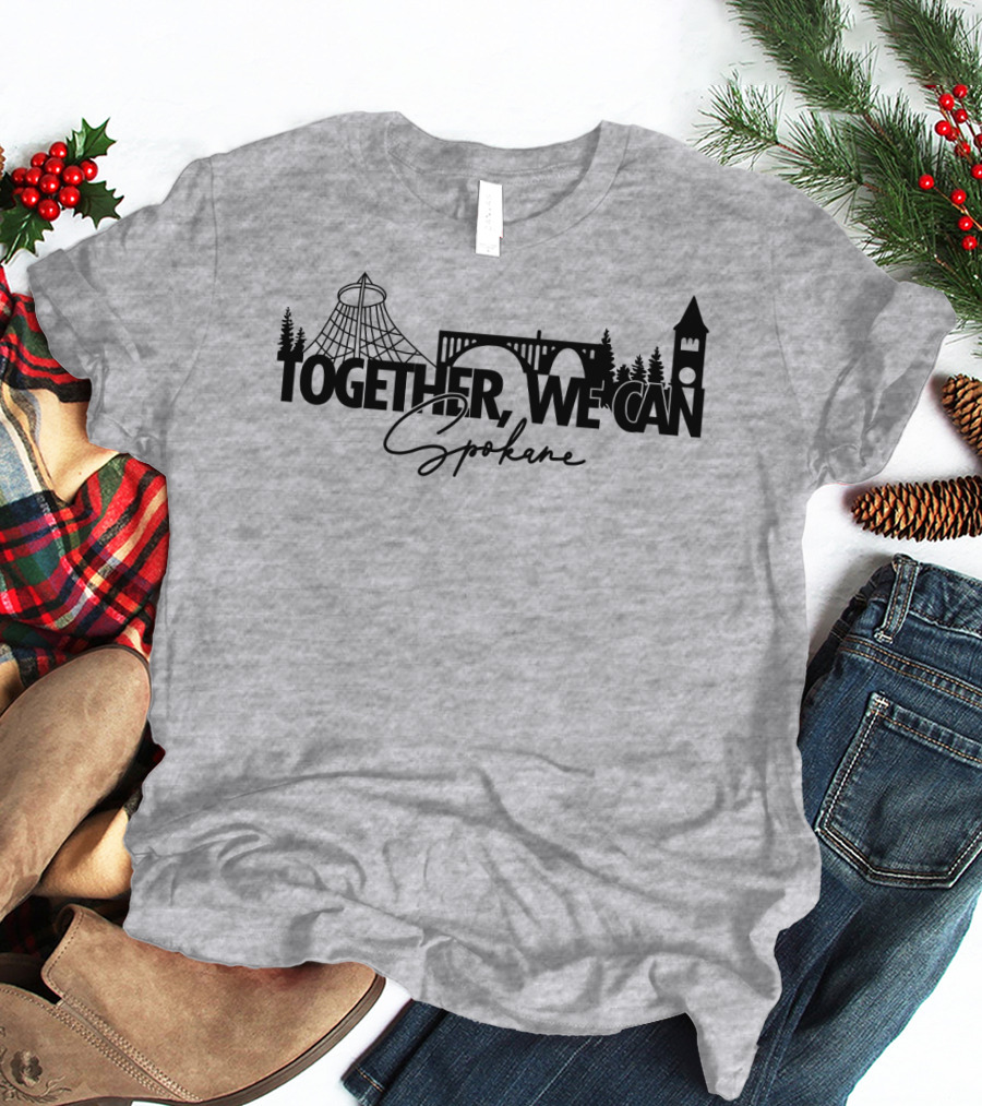 Together We Can Spokane Landmarks Collaboration T-Shirt